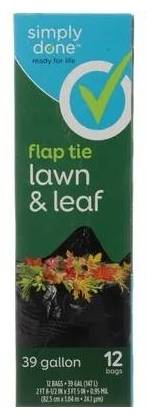 Simply Done Flap Tie Lawn & Leaf Trash Bags