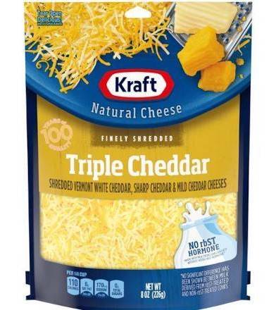 Kraft Shredded Triple Cheddar Cheese 8 oz