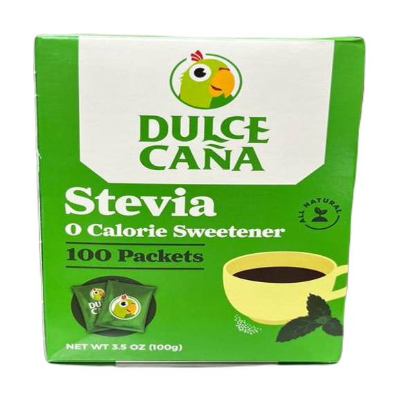 Dulce Caña Stevia 0 Calorie Sweetener 100 ct