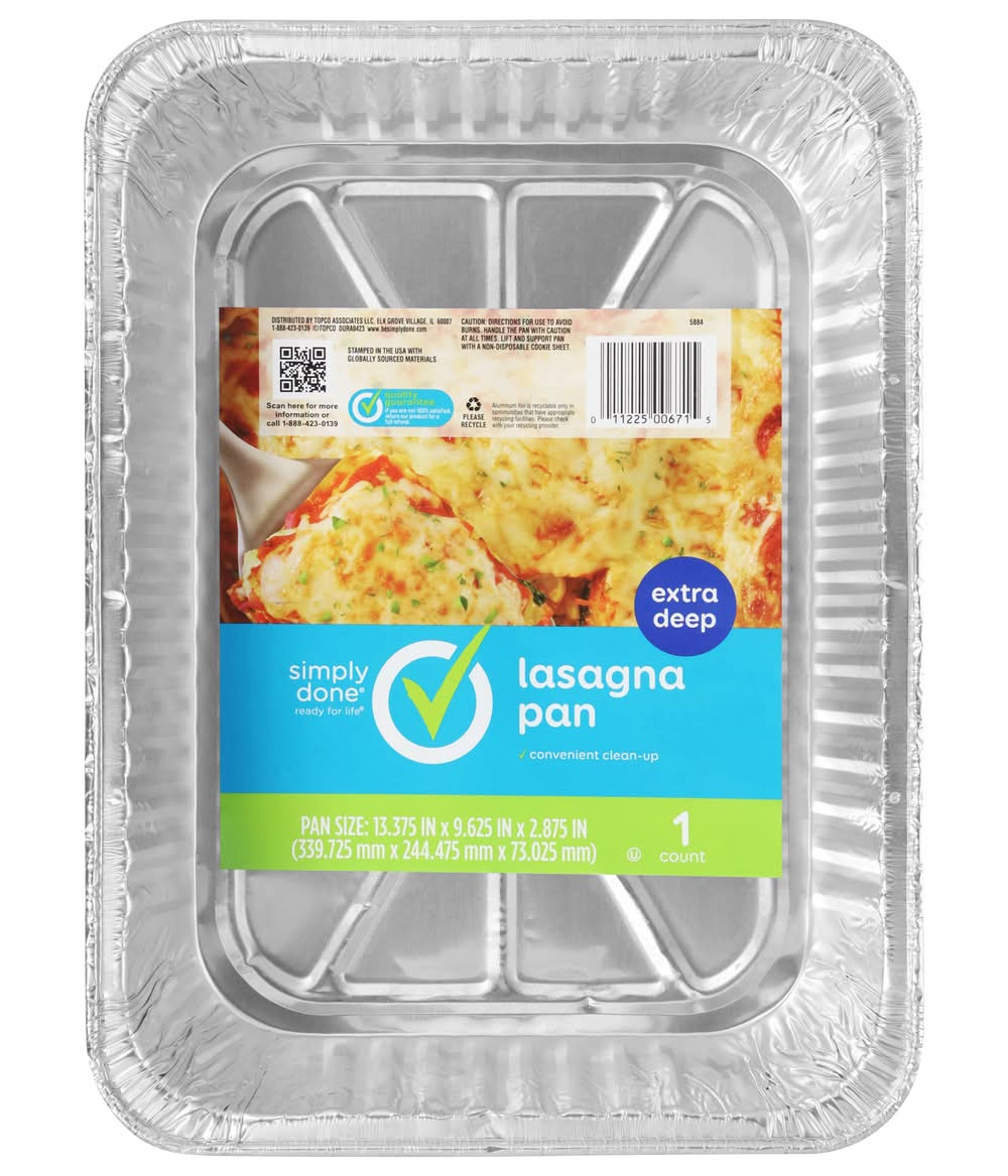 Simply Done Extra Deep Lasagna Pan