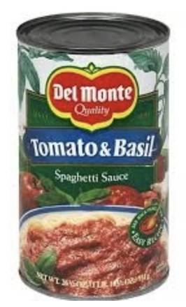Del Monte Tomato & Basil Pasta Sauce 24 oz