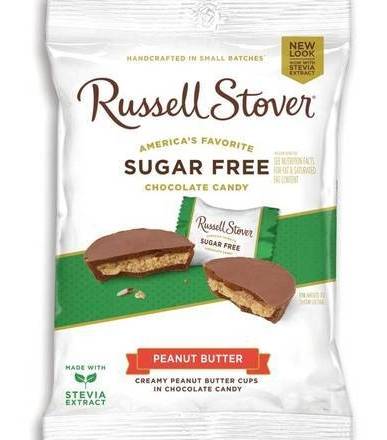 Russell Stover Sugar Free (Stevia) Peanut Butter Cups 3 oz