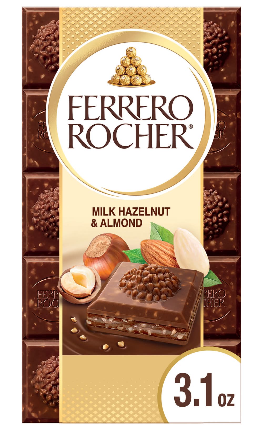 Ferrero Rocher Milk Hazelnut & Almond 3.1 oz
