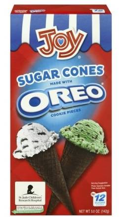 Joy Sugar Cones Made with Oreo 5 oz