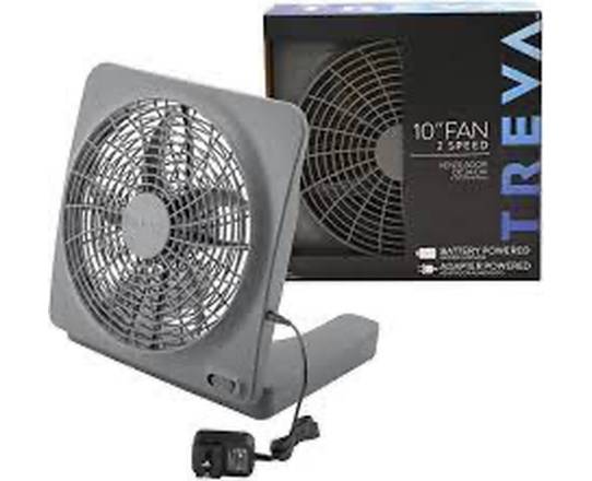 Treva 10" Battery Powered Fan with Lights