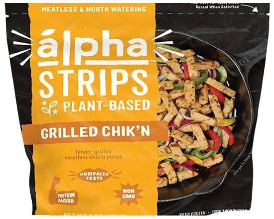 The Alpha Plant-Based Grilled Chik’n Strips 10.9 oz