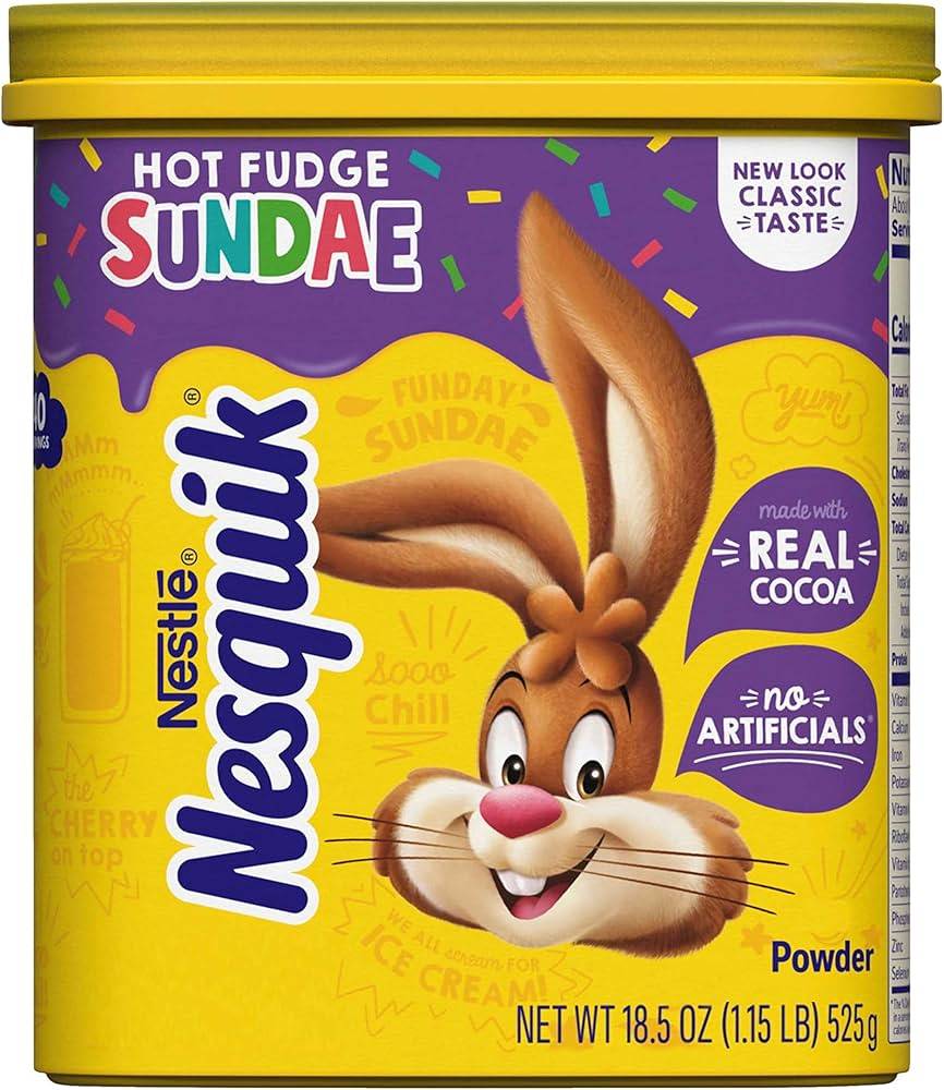 Nesquik Hot Fudge Sundae Powder 18.5 oz