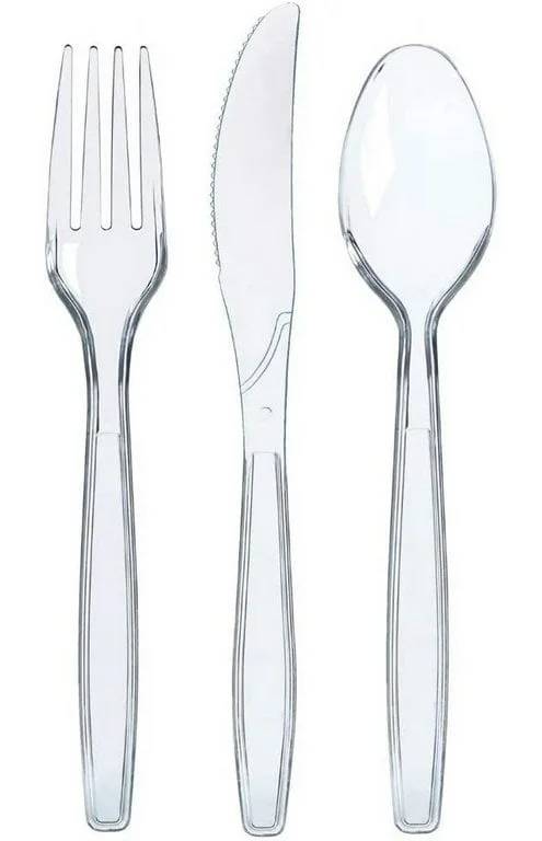 Every Dinner Heavy Weight Clear Cutlery 300 ct