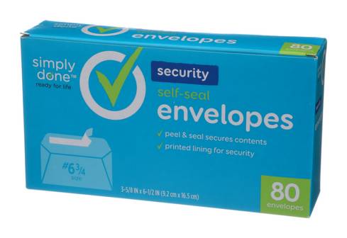 Simply Done 6 3/4 Envelopes 80 ct