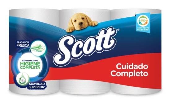 Scott Papel Higiénico Cuidado Completo 12 ct