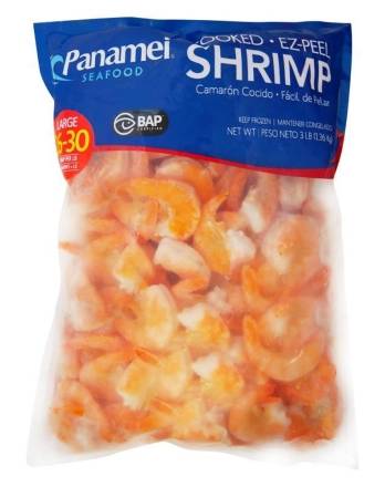 Panamei Cooked Shrimp / Camarones Cocidos (26-30) Large 3 lbs