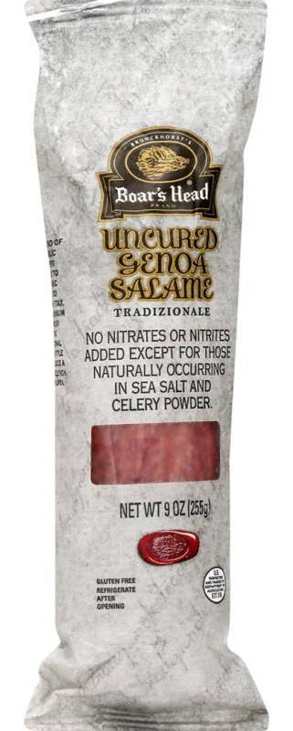 Boar's Head Uncured Genoa Salame Tradizionale 9 oz