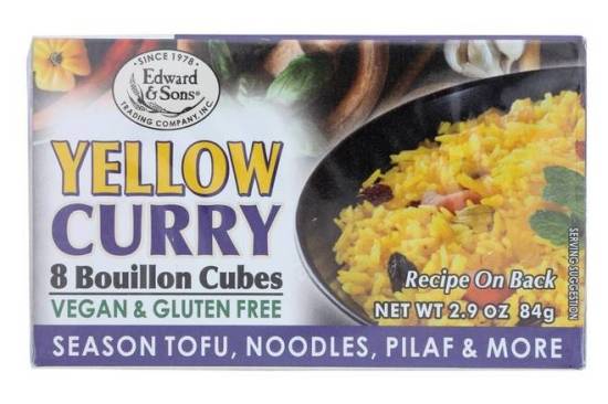 Edward & Sons Yellow Curry Bouillion Cubes