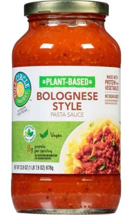 Full Circle Plant-Based Bolognese Style Pasta Sauce 23.9 oz