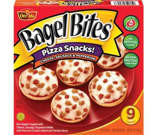 Bagel Bites Pizza Snacks Cheese, Sausage & Pepperoni