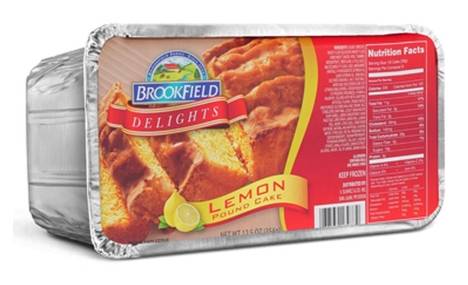 Brookfield Delights Lemon Pound Cake 12.5 oz