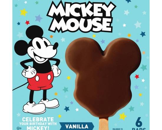 Disney Mickey Mouse Vanilla Ice Cream Bars