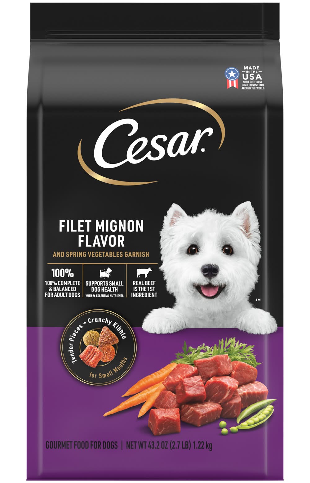 Cesar Filet Mignon Flavor Dog Food 2.7 lbs