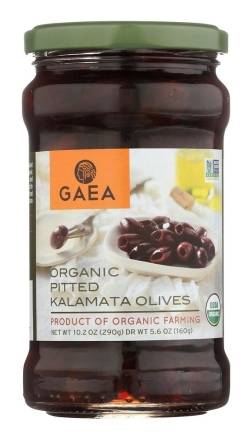 Gaea Organic Pitted Kalamata Olives 5.6 oz