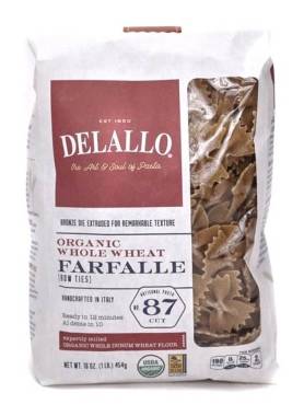 DeLallo Organic Whole Wheat Farfalle No. 87 16 oz