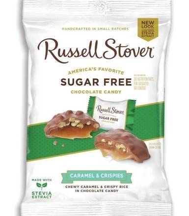 Russell Stover Sugar Free Caramel & Crispies Chocolate Candies 3 oz