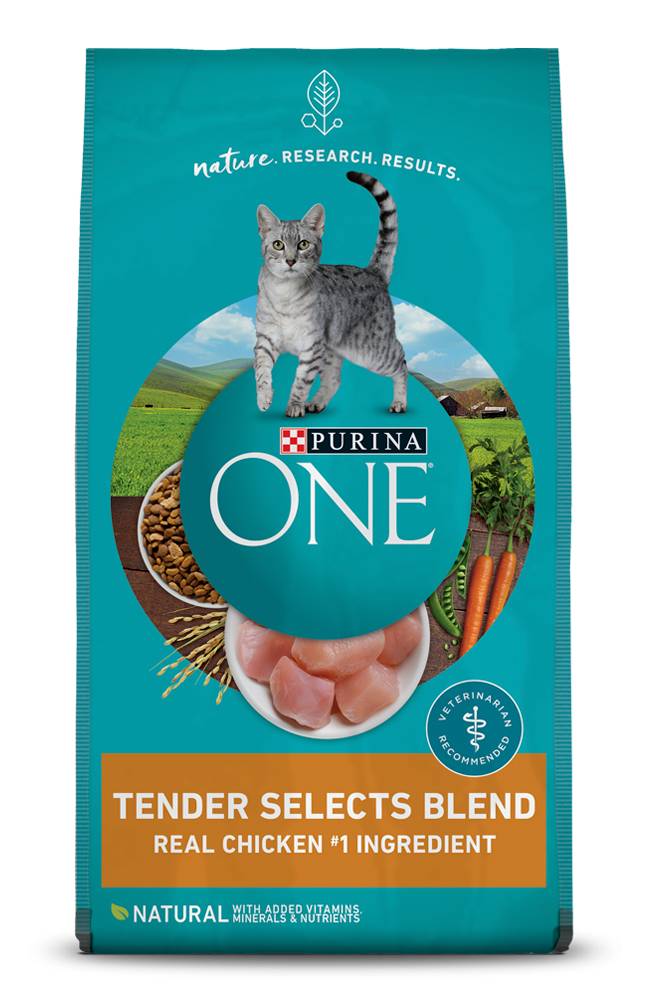 Purina One Tender Selects Chicken Dry Cat Food Food 3.5 lbs