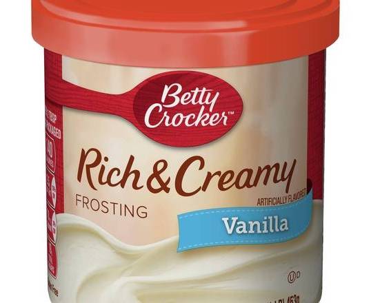 Betty Crocker Rich & Creamy Vanilla Frosting 16 oz