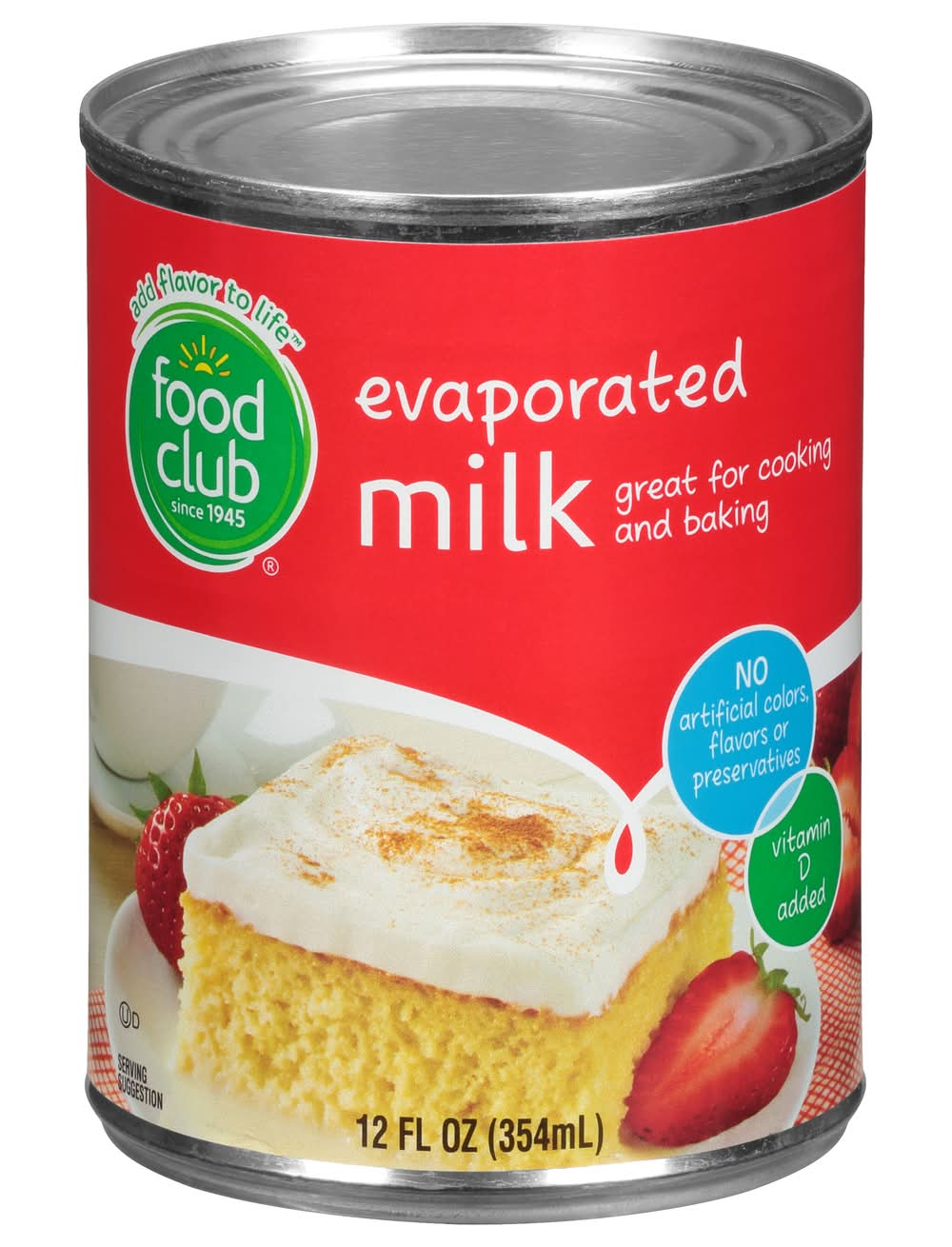 Food Club Evaporated Milk 12 oz