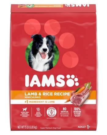 IAMS Proactive Health Minichunks Lamb & Rice Dog Food 15 lbs