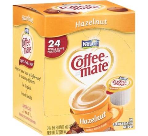 Coffee-Mate Hazelnut Single Creamers 24 ct