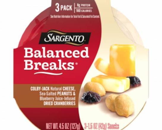 Sargento Balanced Breaks White Cheddar, Cashews & Golden Raisins 3-1.5 oz