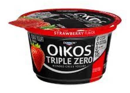 Dannon Oikos Triple Zero Strawberry 5.3 oz