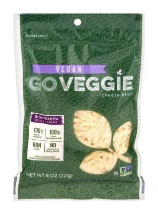 Go Veggie! Plant-Based Mozzarella Style Shreds 8 oz