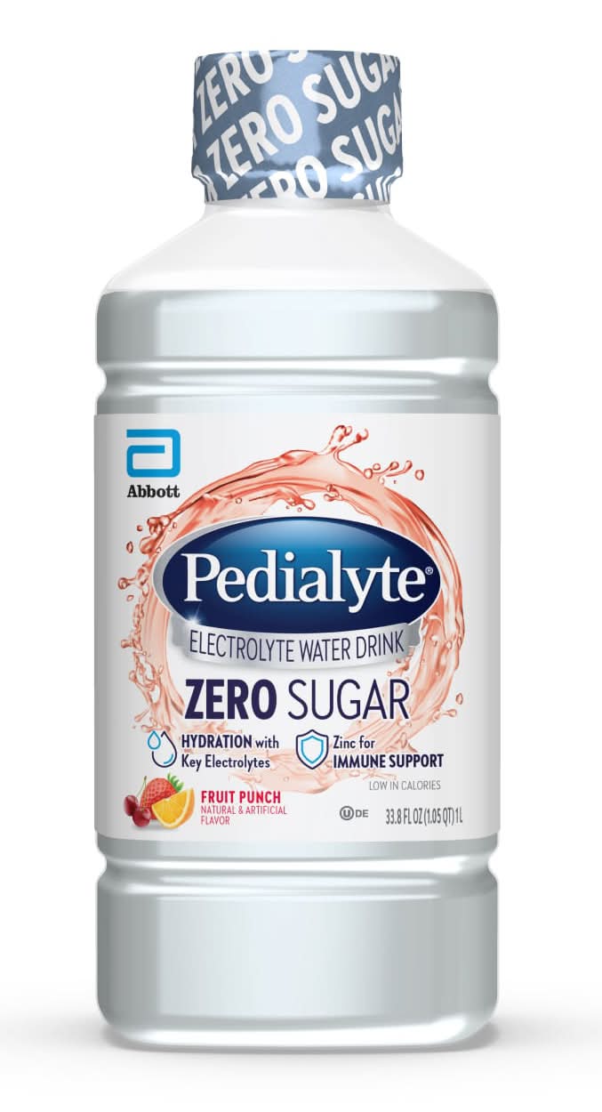 Pedialyte Zero Sugar Fruit Punch 33.8 oz