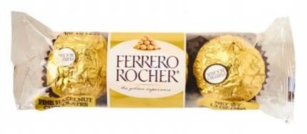 Ferrero Rocher Hazelnut Chocolates 3 ct
