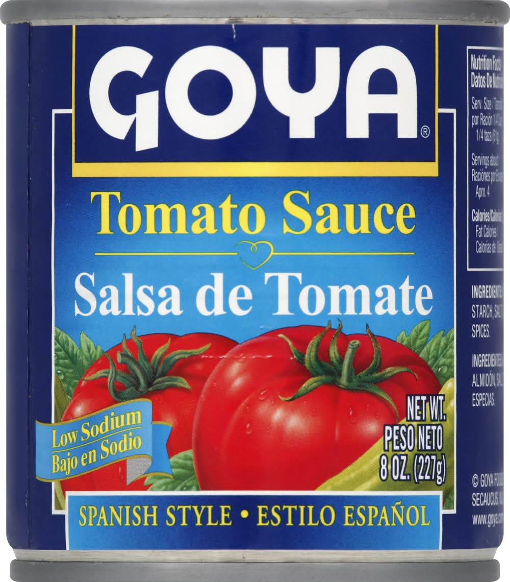 Goya Salsa de Tomate Bajo en Sodio 8 oz