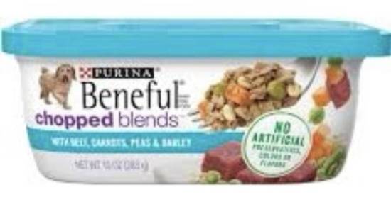 Beneful Chopped Blends Beef Carrots Peas & Barley