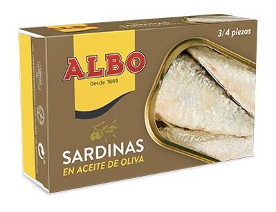 Albo Sardinas en Aceite de Oliva 4.25 oz