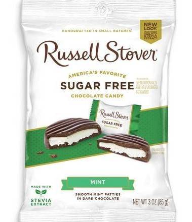 Russell Stover Sugar Free Mint Chocolate Candies 3 oz