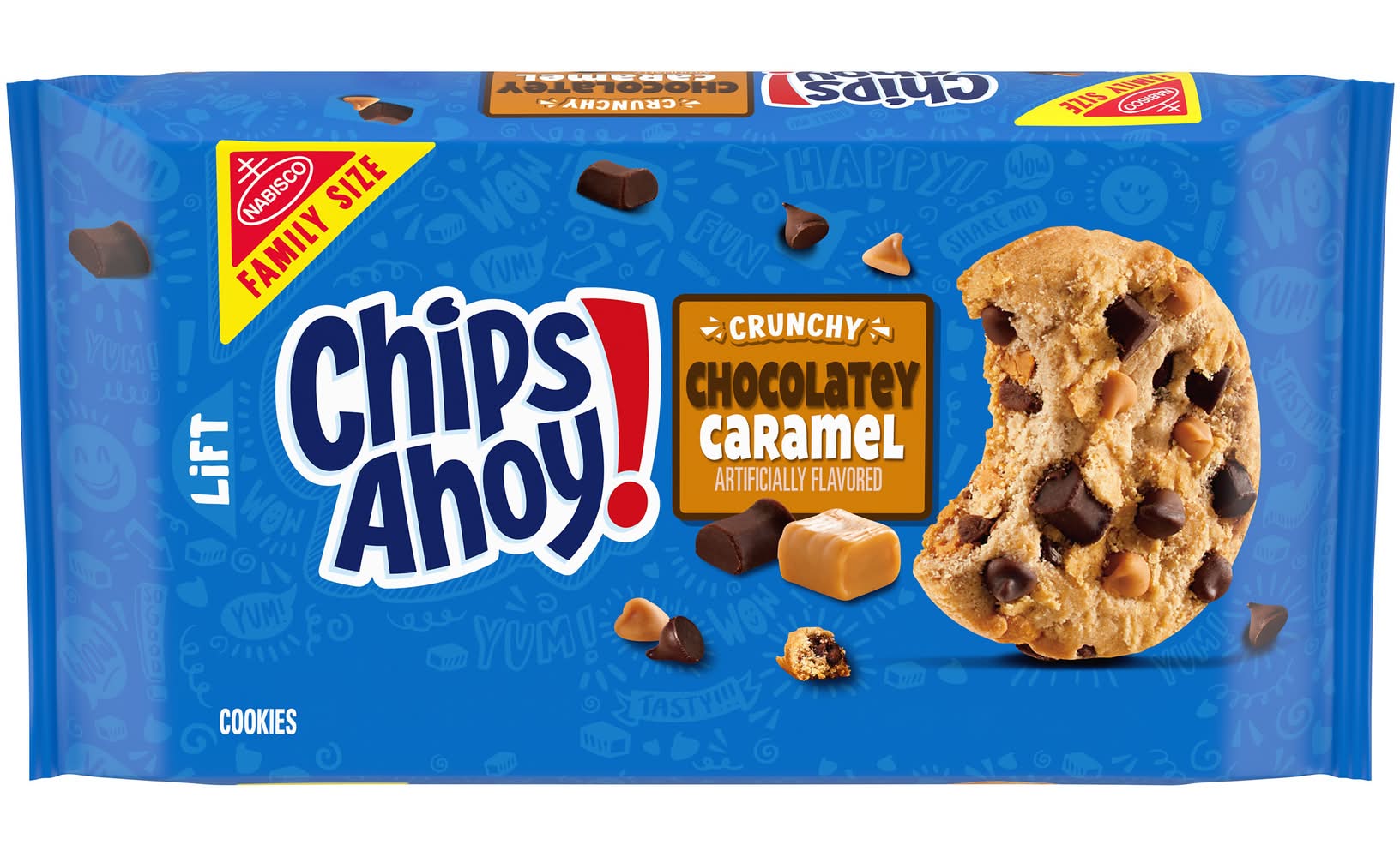Nabisco Chips Ahoy! Chocolate Caramel Crunchy Chocolate Chip Cookies 13.88 oz