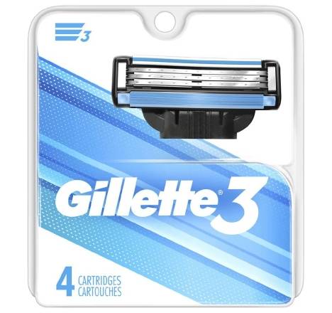 Gillette 3 Razor 4 ct