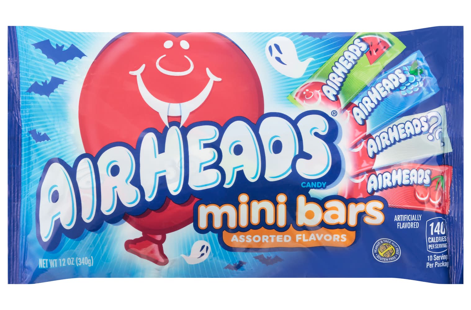 Air Heads Mini Bars Assorted Flavors 12 oz