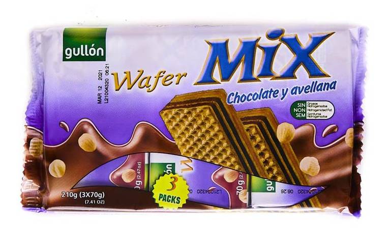 Gullón Wafer Mix Chocolate y Avellanas 7.41 oz