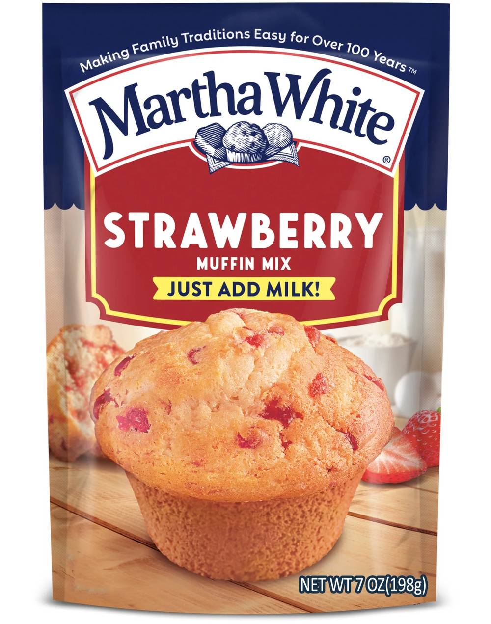 Martha White Strawberry Muffin Mix 7 oz
