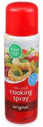 Food Club Non-Stick Cooking Spray Original 6 oz