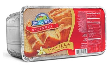 Brookfield Delights Vanilla Pound Cake 12.5 oz