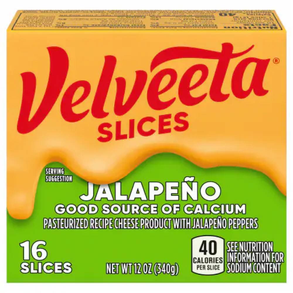 Velveeta Slices Jalapeño 12 oz