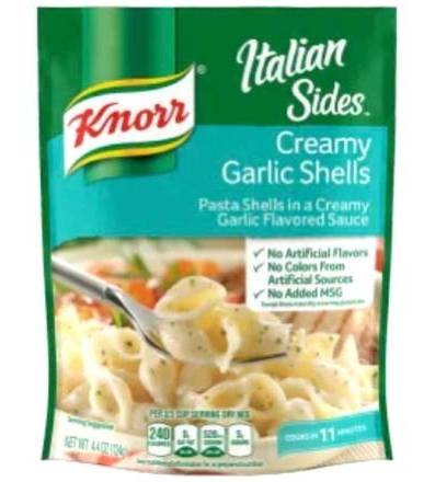 Knorr Pasta Sides Creamy Garlic Shells 4.9 oz