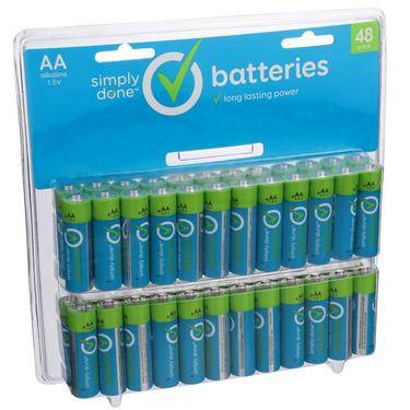 Simply Done AA Batteries 48 ct