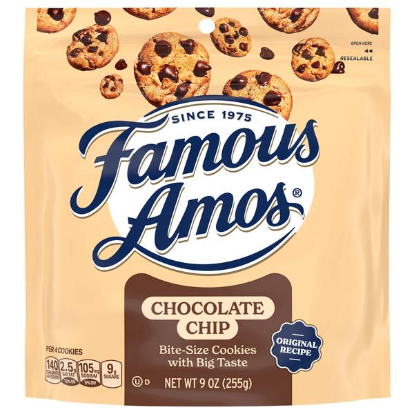 Famous Amos Chocolate Chocolate Bite Size Cookies 9 oz